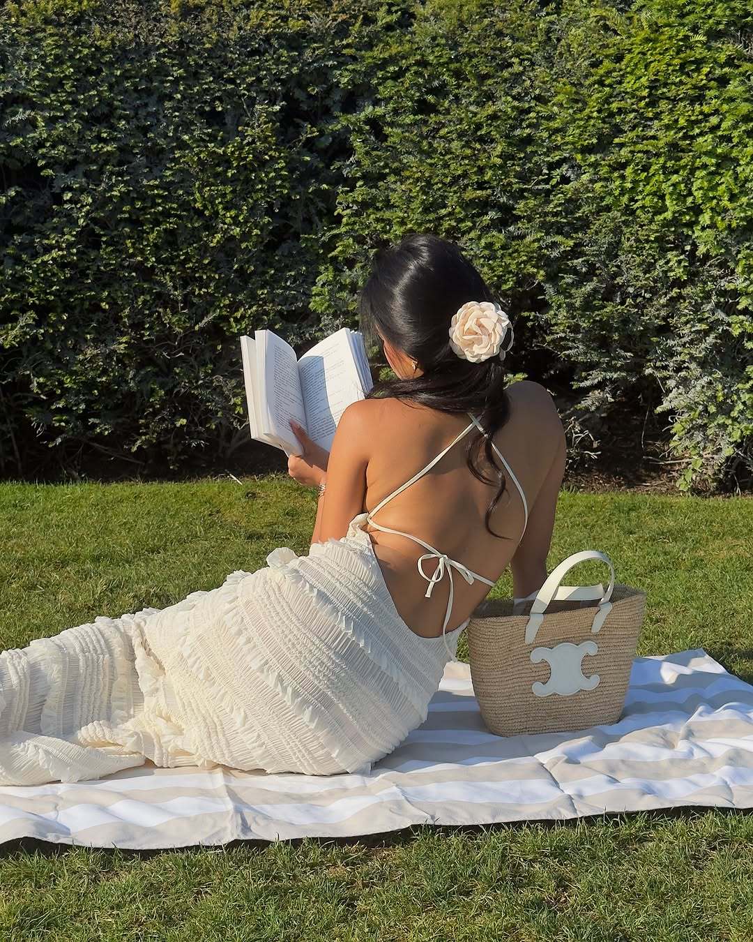 Vestido largo con espalda abierta Venecia moda