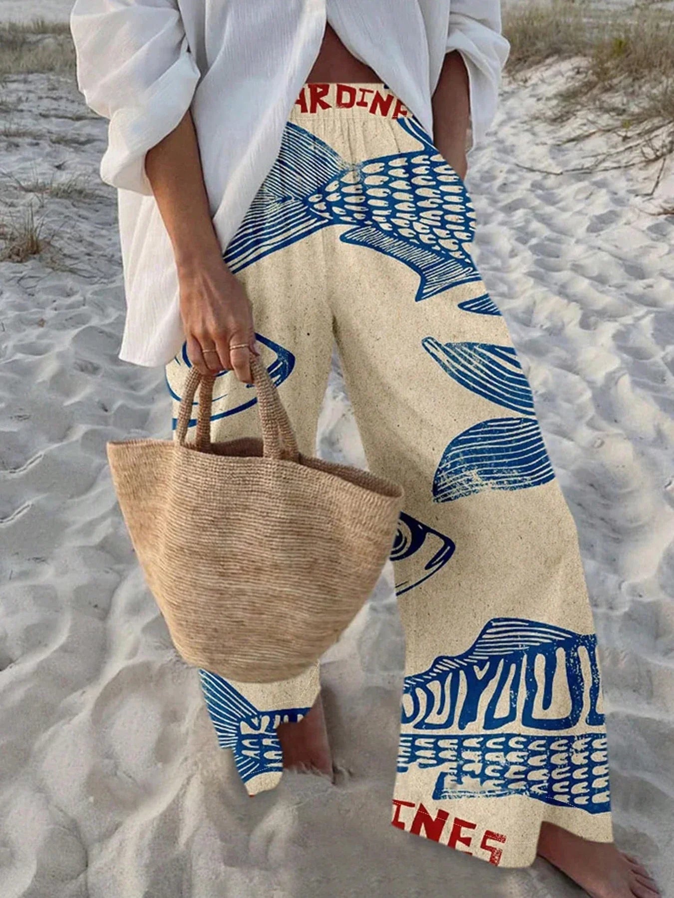 Pantalones largos estampados Ohana de Praiana