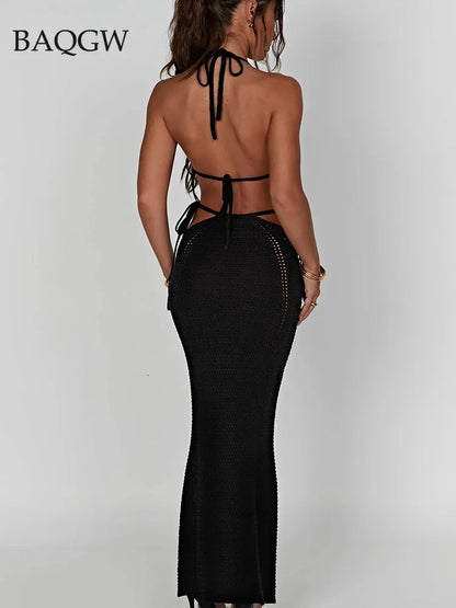 ✨ Conjunto de Playa Largo Tricot Venecia moda