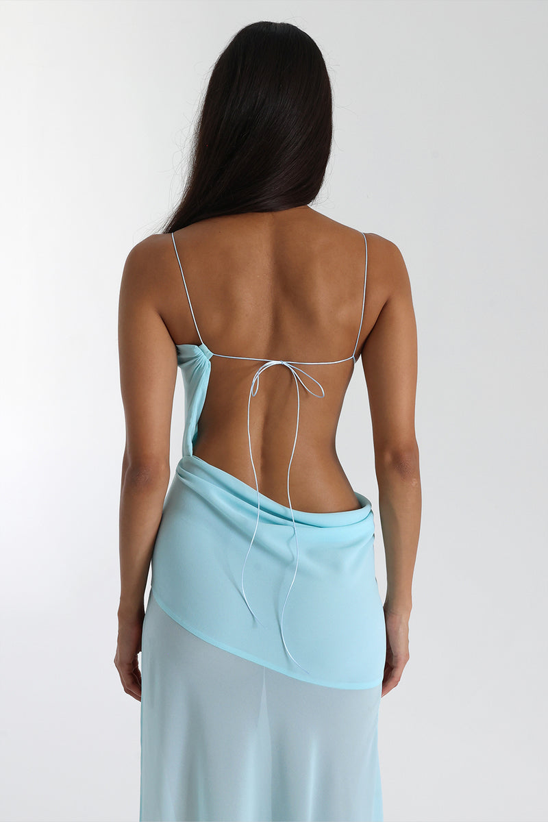 Vestido largo con tirantes Venecia moda