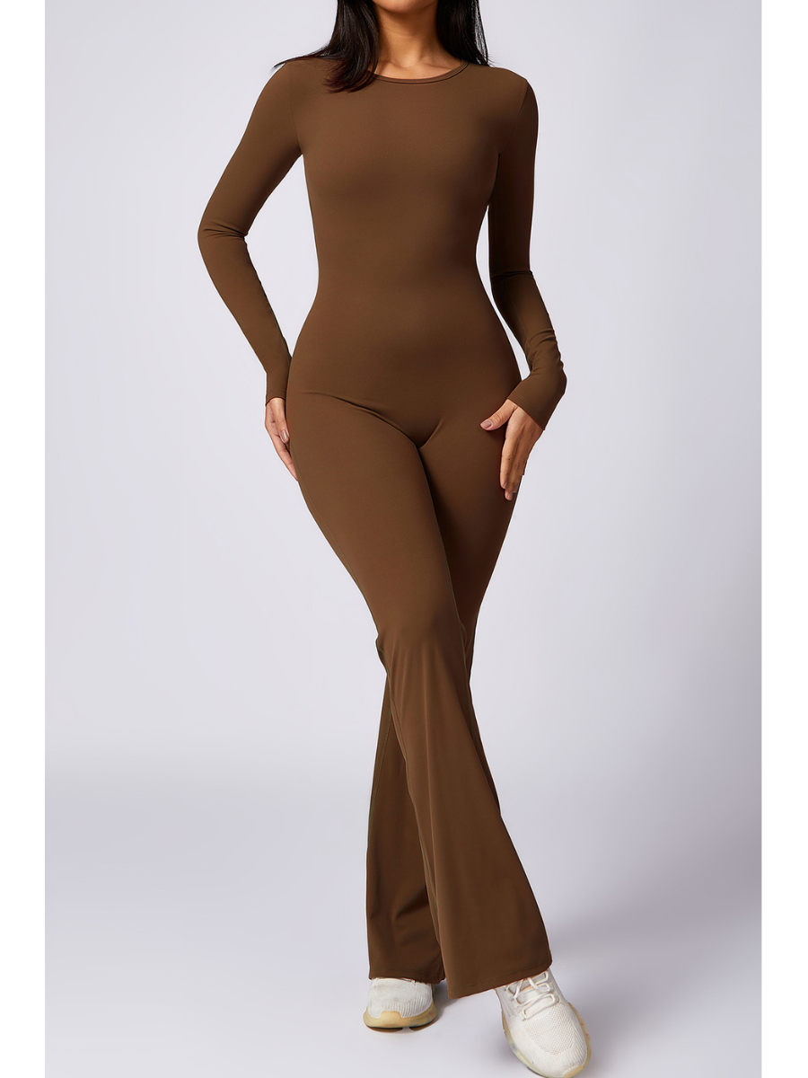 Mono Largo Flare con Espalda Abierta Venecia Lolita – FITNESS