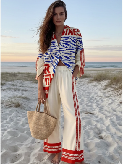 Conjunto de playa Camisa y pantalón Kali