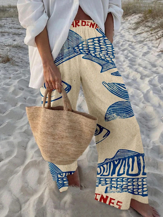 Pantalones largos estampados Ohana de Praiana