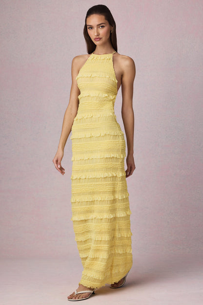 Vestido largo con espalda abierta Venecia moda