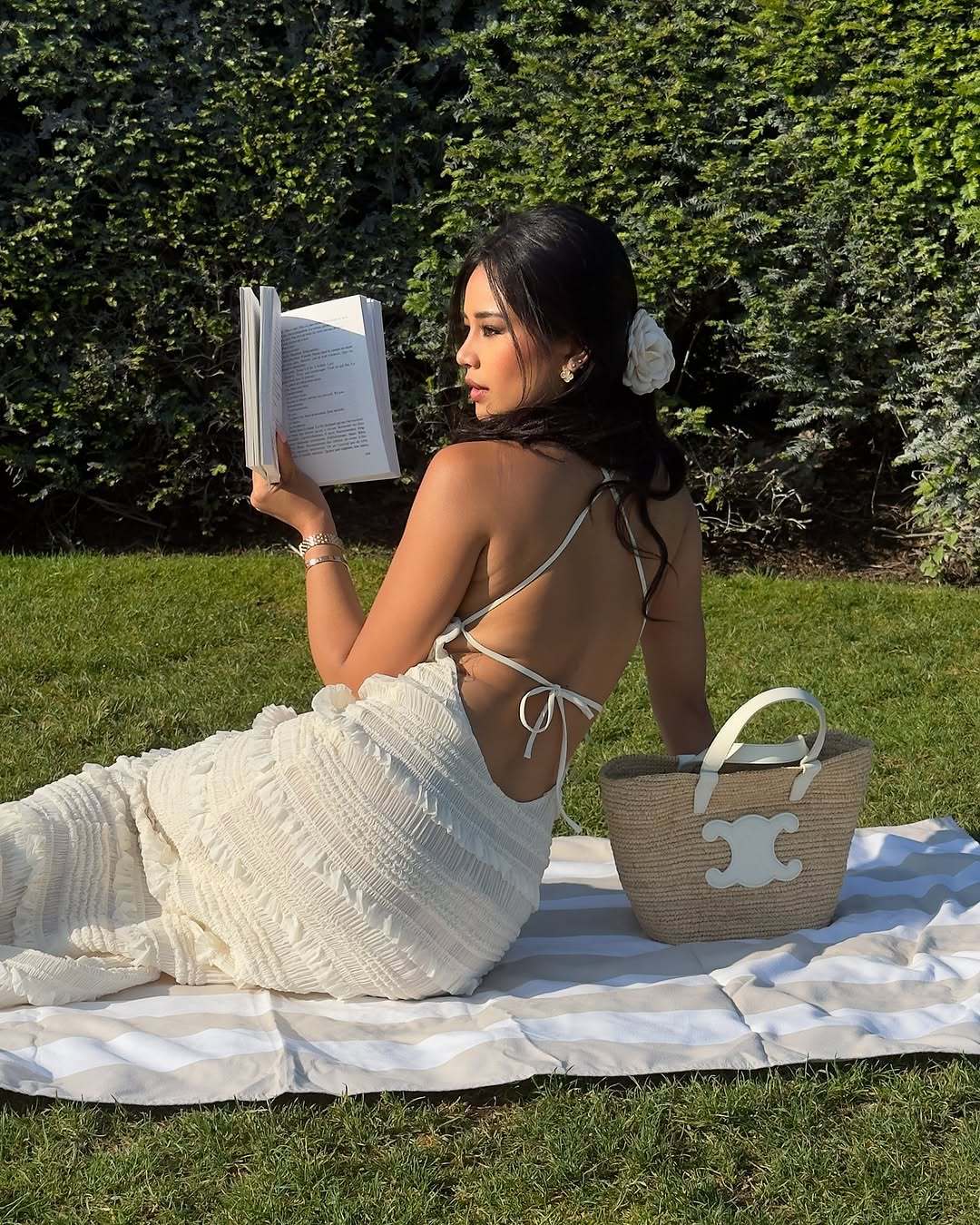 Vestido largo con espalda abierta Venecia moda