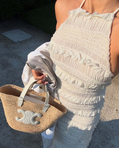 Vestido largo con espalda abierta Venecia moda