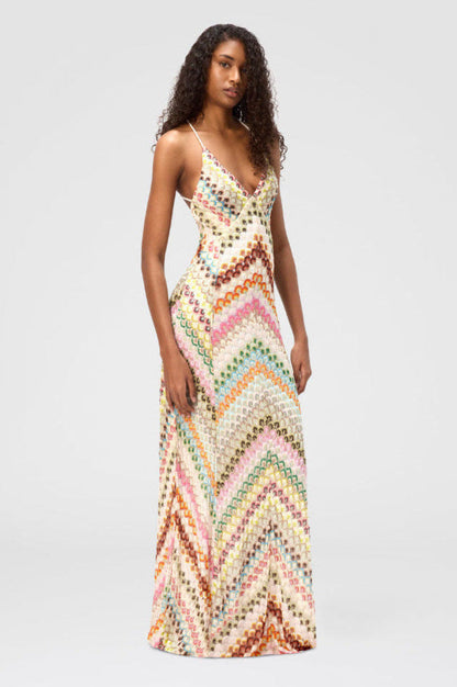 Vestido Largo de Tirantes Venecia Moda