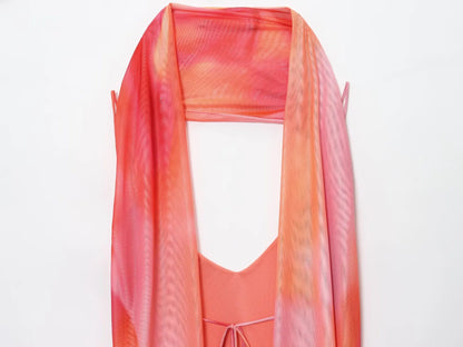 Vestido largo con escote en el busto Moana