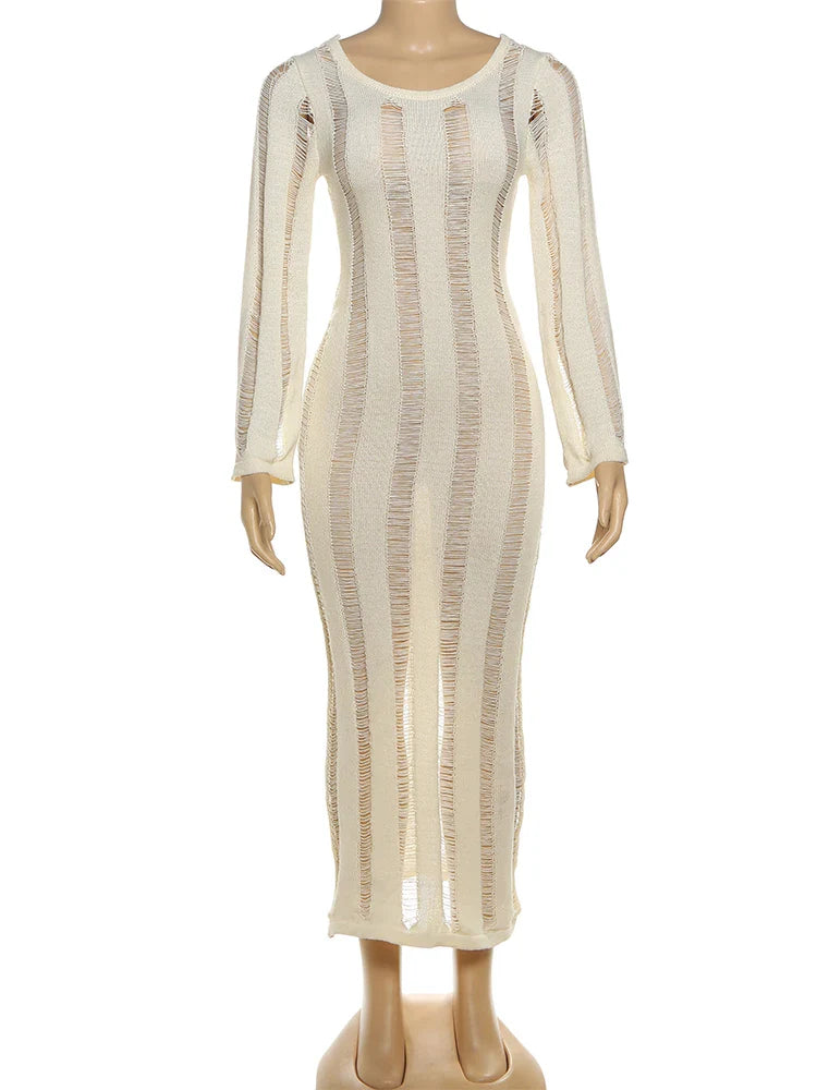 Vestido Largo de Tricot Venecia Moda