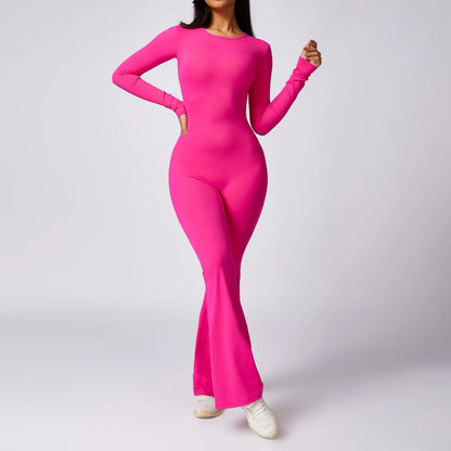 Mono Largo Flare con Espalda Abierta Venecia Lolita – FITNESS