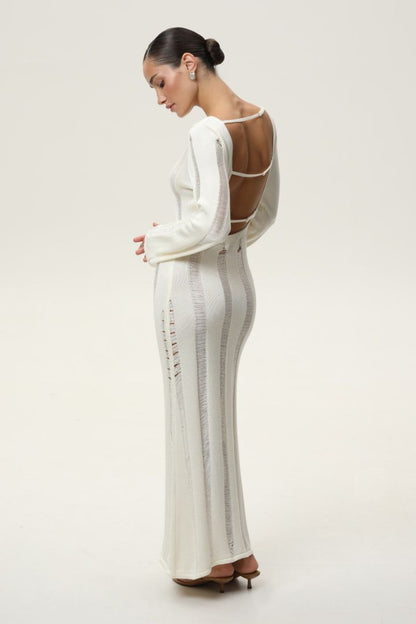 Vestido Largo de Tricot Venecia Moda