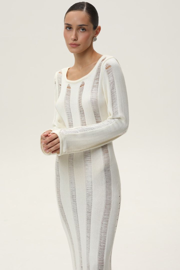 Vestido Largo de Tricot Venecia Moda