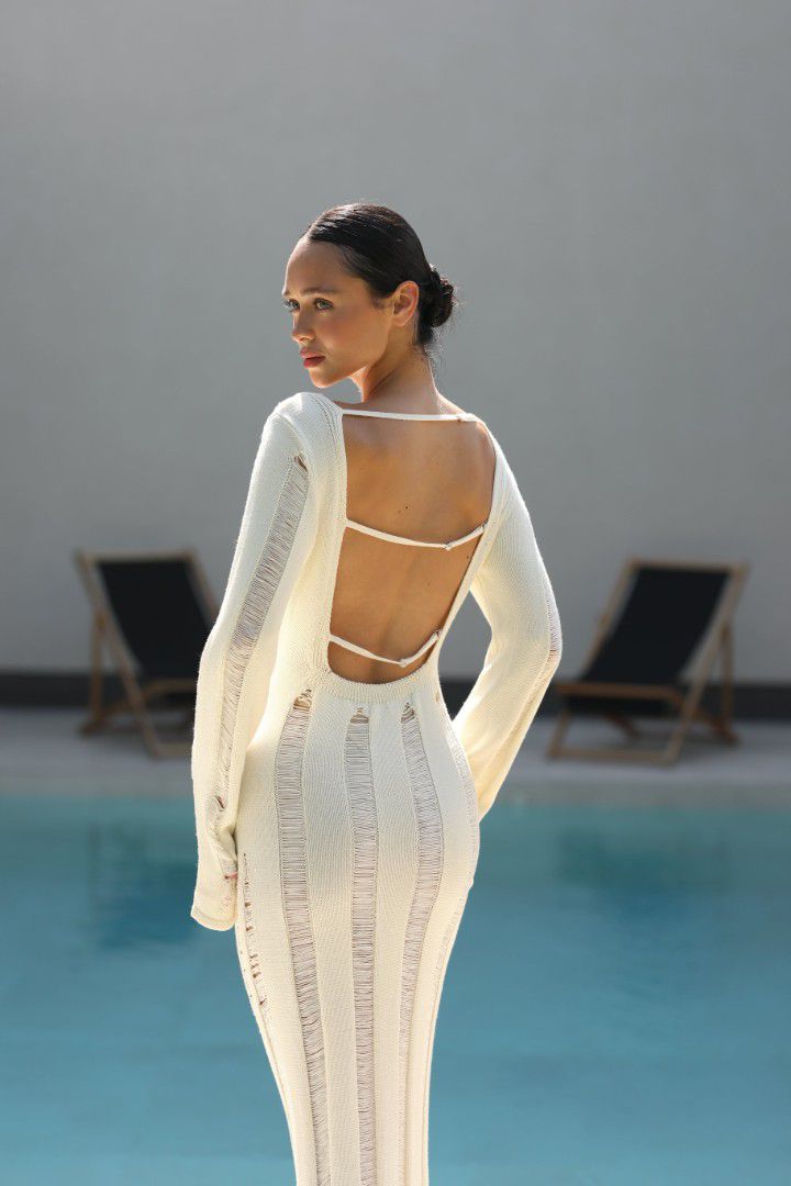 Vestido Largo de Tricot Venecia Moda