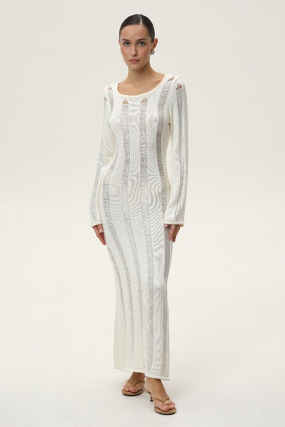 Vestido Largo de Tricot Venecia Moda