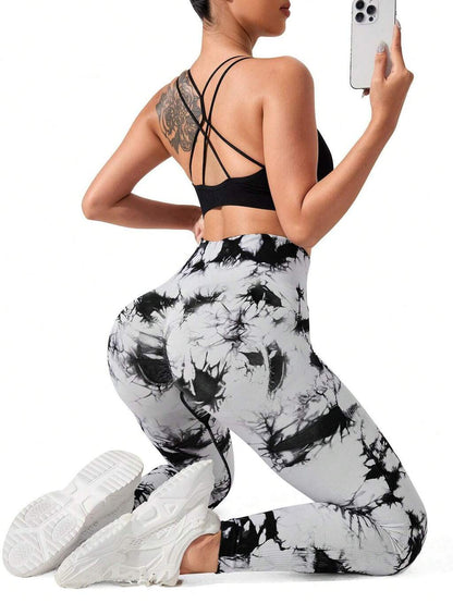 Legging Tie Dye con Efecto Push Up Venecia Elegance – FITNESS