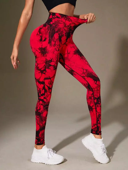 Legging Tie Dye con Efecto Push Up Venecia Elegance – FITNESS